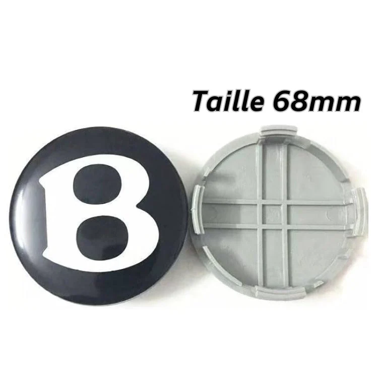 Centre De Roues Bentley Continental GT Flying Spur Noir 68mm