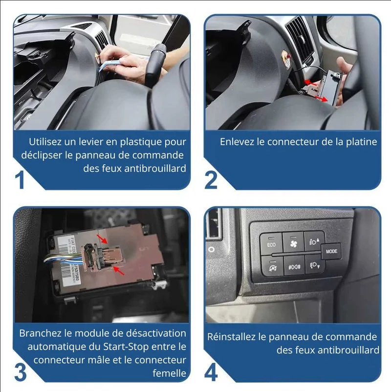 Module Désactivation Start/Stop Peugeot Boxer 2006-2024 Automatique