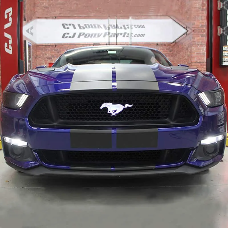 Enseigne Lumineuse Mustang Chrome LED Animé 3 Couleurs