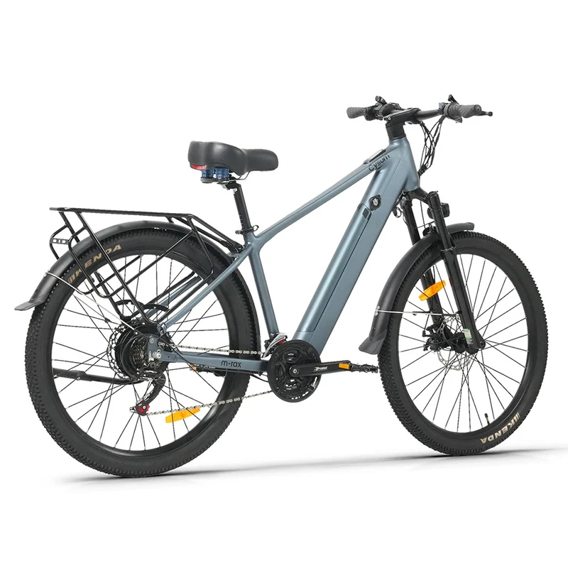 CYSUM M-Rax 48V 350W Electric City Bike 27.5" Aluminum Frame 7 Speed 60-80km Range with Lights