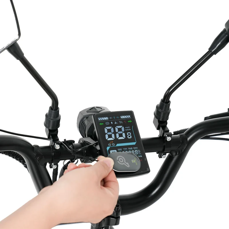 CYSUM AG1 Pro 48V 750W Electric Tricycle High Speed Electric Foldable Bicycle for Adults, Three-Wheeled Cargo E-bike with 20AH Removable Battery with