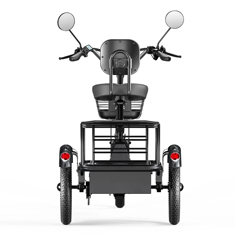 CYSUM T1 Pro Electric Tricycle Bike 48V 250W Three-Wheeled Electric Bike, 16" Cargo Tricycle E-Bike with 22Ah Battery Pedal-Assist Electric bicycle