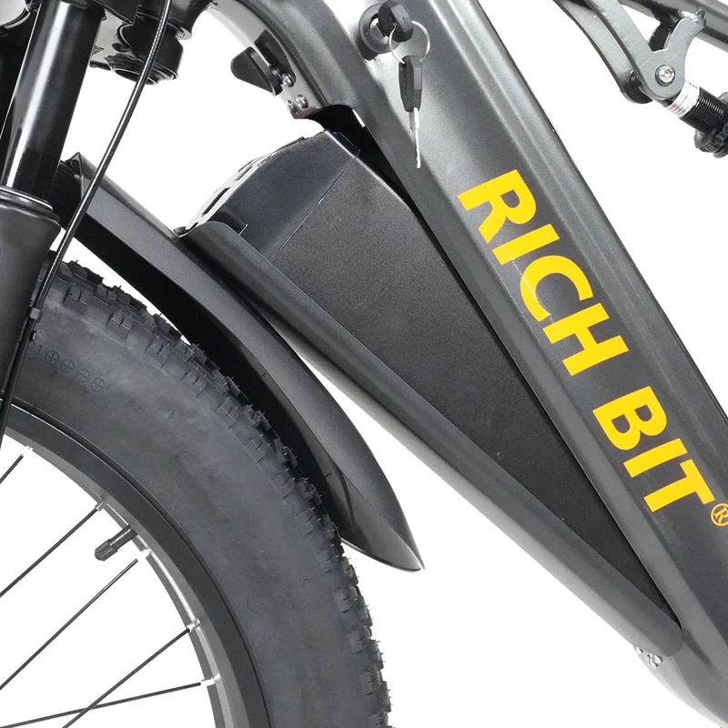 RICH BIT C01 48V 750W Off-Road Electric Bike, Dual Motors Mountain E-bike with 48V 20Ah Lithium Battery Adult Electric Mountain Bicycle