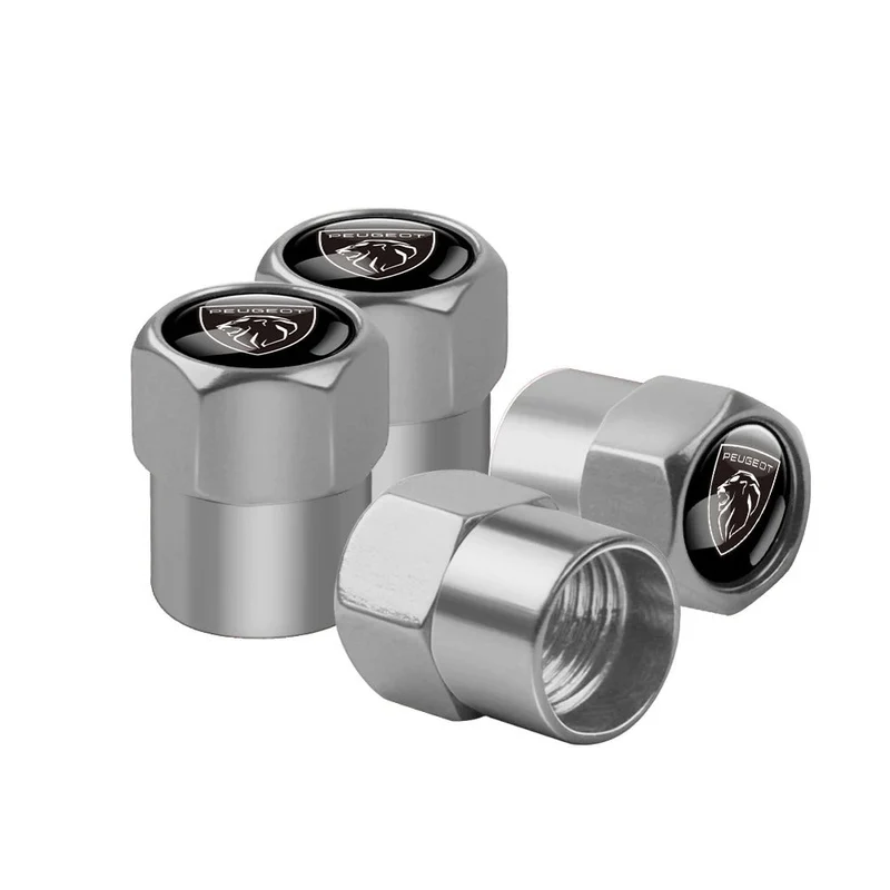 Bouchons Valve Peugeot GTI Aluminium Noir Chrome