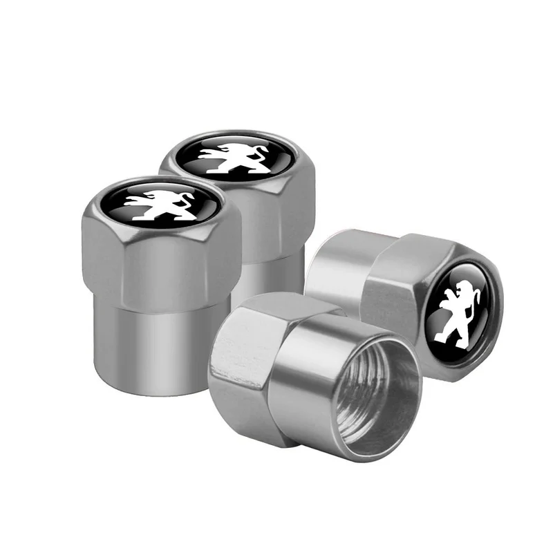 Bouchons Valve Peugeot GTI Aluminium Noir Chrome