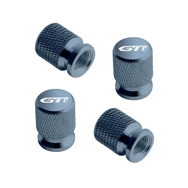Bouchons Valve Peugeot GTI Aluminium Noir Chrome