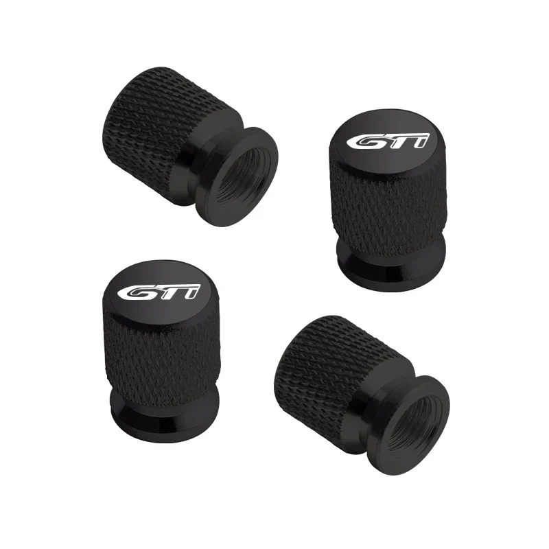Bouchons Valve Peugeot GTI Aluminium Noir Chrome