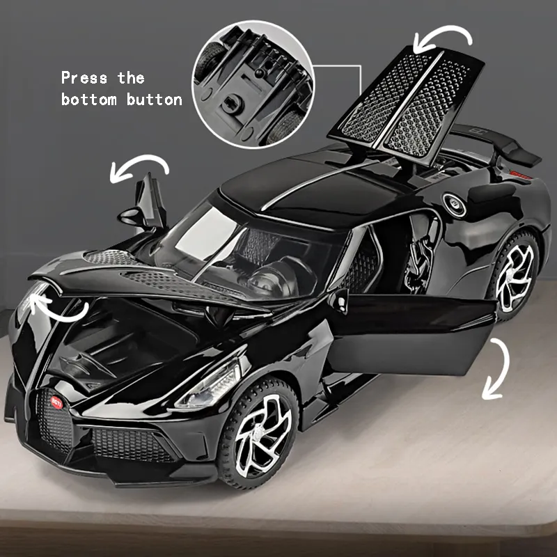 Miniature Bugatti La Voiture Noire 1:32 Noir