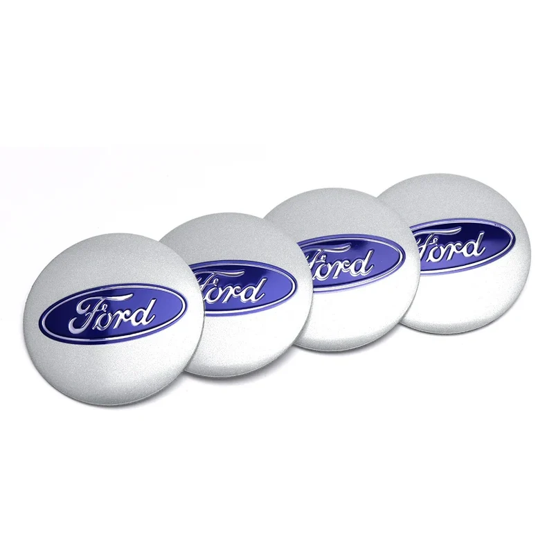Centre De Roues Ford ST Noir Chrome Rouge Bleu 54mm