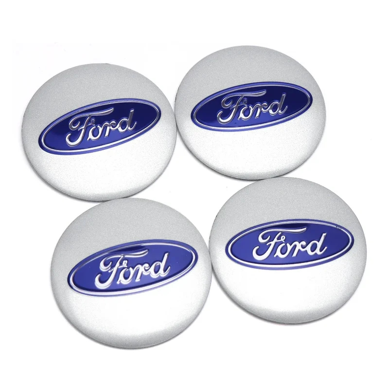 Centre De Roues Ford ST Noir Chrome Rouge Bleu 54mm