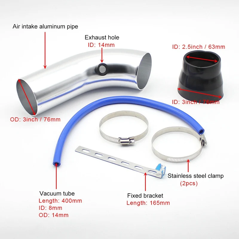 Admission Directe Universel 76mm Kit Performance