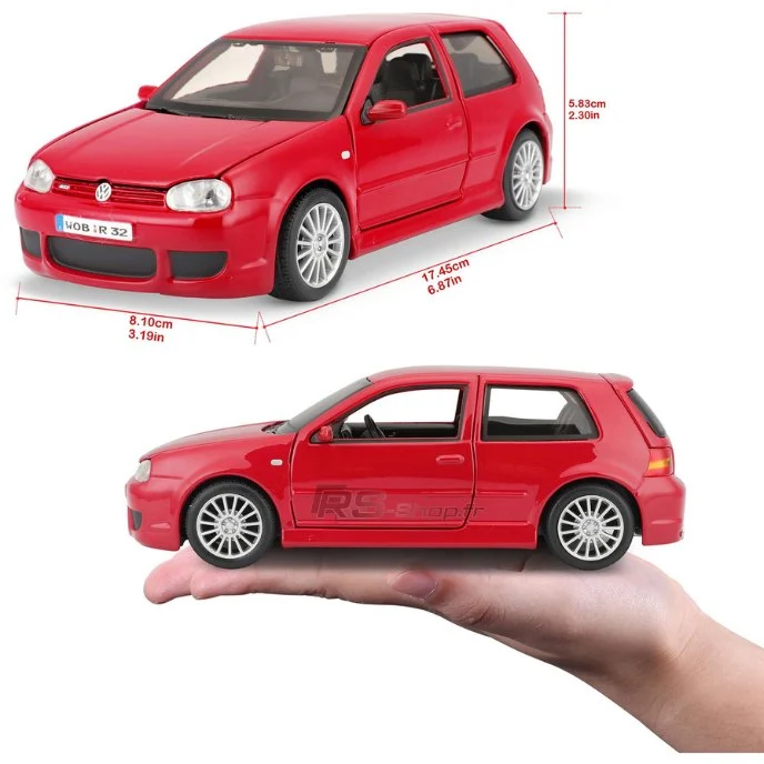 Miniature Volkswagen Golf 4 R32 Échelle 1:24