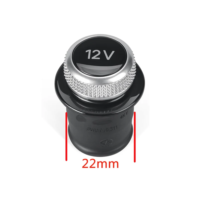 Couvre Allume-Cigare 12V Chromé Audi