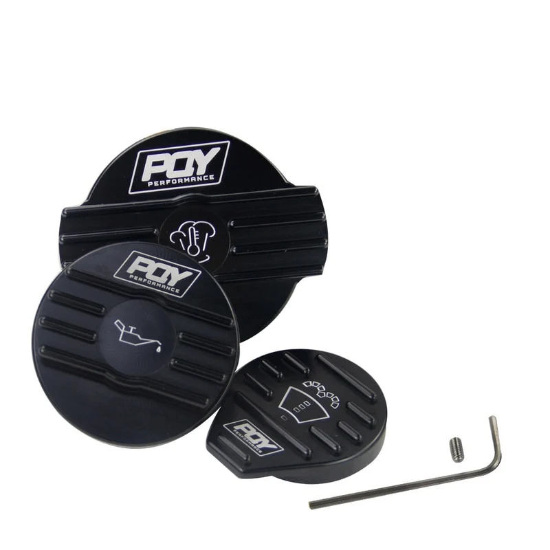 Bouchons Moteur Noirs VW Golf 6 GTI R Scirocco
