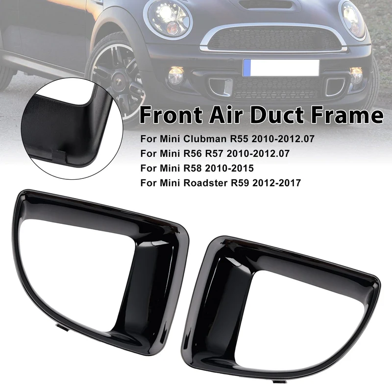 Cadre Conduit Air Avant Mini R55 R56 R57 R58 R59 JCW S Noir