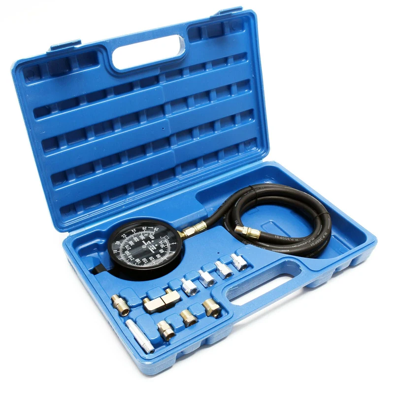 Kit Mesure Pression Huile Manomètre 11 Accessoires