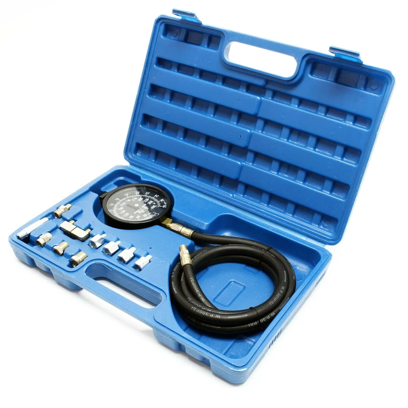 Kit Mesure Pression Huile Manomètre 11 Accessoires