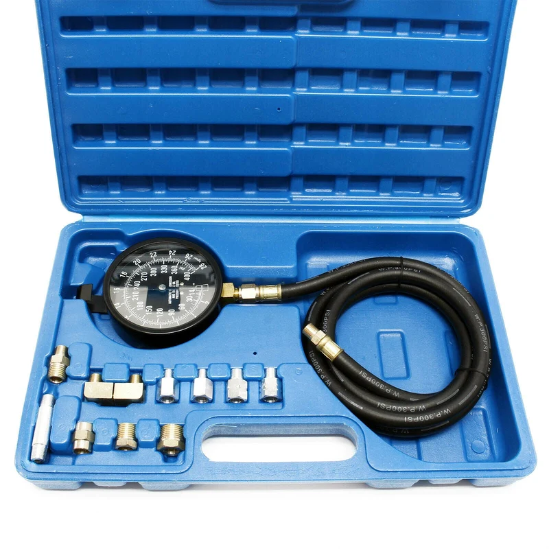 Kit Mesure Pression Huile Manomètre 11 Accessoires