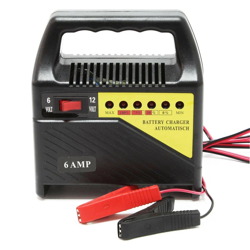 Chargeur Batterie Auto 6V 12V 6A Voiture Moto