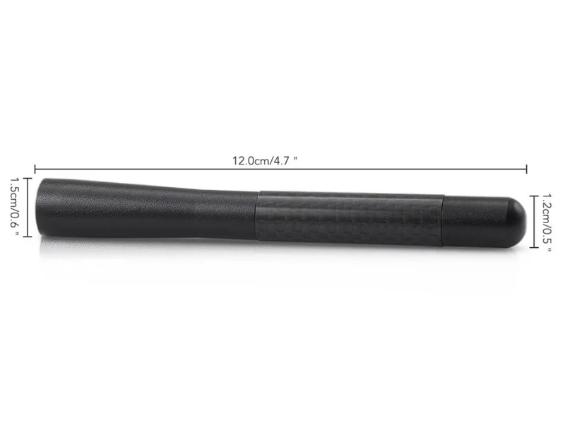 Antenne Courte Carbone Look Sportif 12cm Toutes Marques