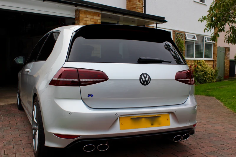 2x Insignes Volkswagen Golf 7 VII Noir Brillant ABS