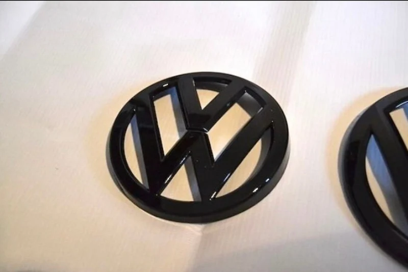 2x Insignes Volkswagen Golf 7 VII Noir Brillant ABS