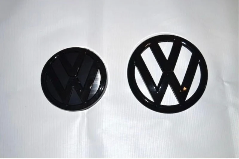 2x Insignes Volkswagen Golf 7 VII Noir Brillant ABS