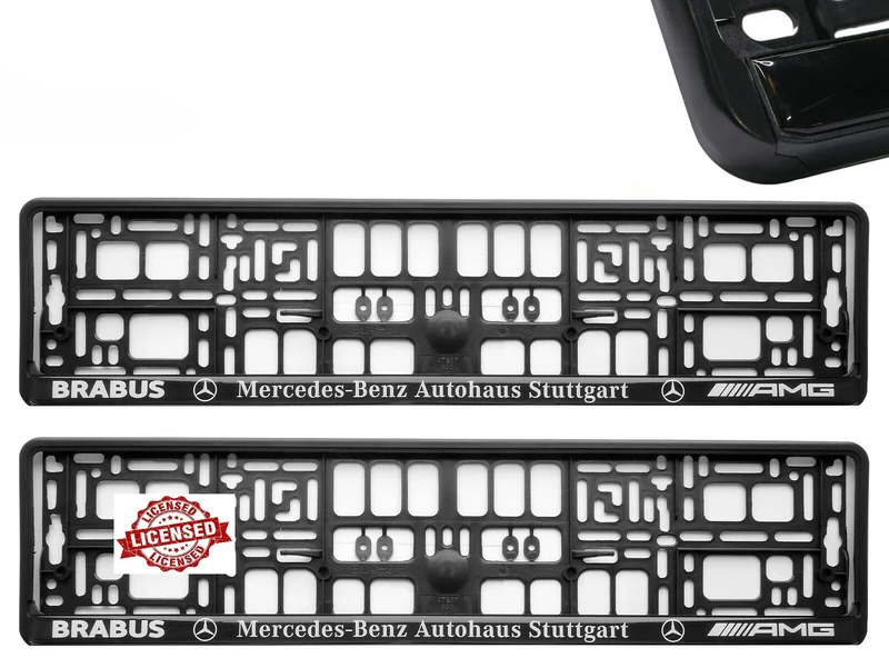 2x Supports de Plaque Mercedes AMG