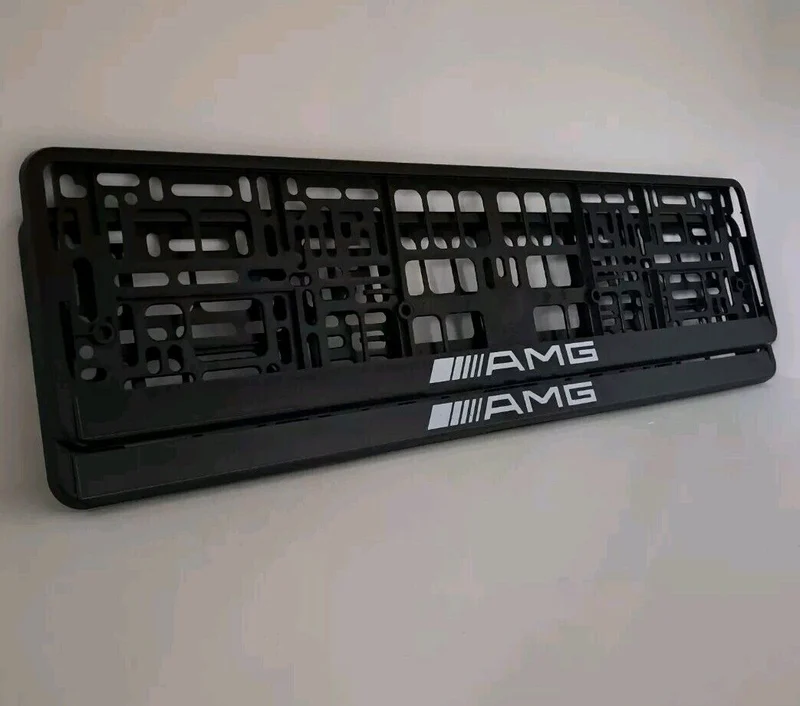 2x Supports de Plaque Mercedes AMG