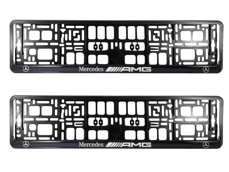 2x Supports de Plaque Mercedes AMG