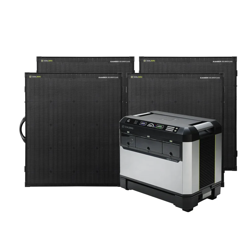 Yeti PRO 4000 + (4) Ranger 300 BC Solar Generator