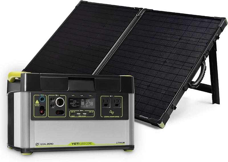 Yeti 1000 Core + Boulder 100 BC Solar Generator
