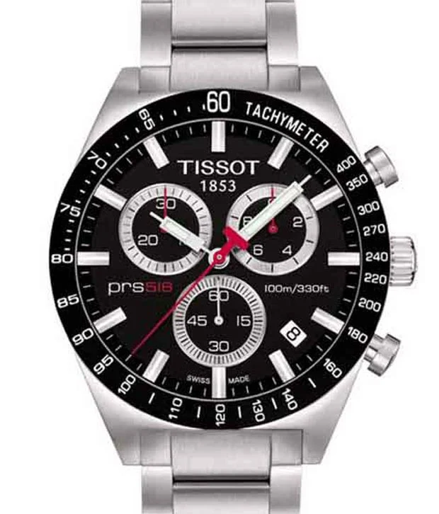 Tissot PRS 516 Black Chronograph Watch