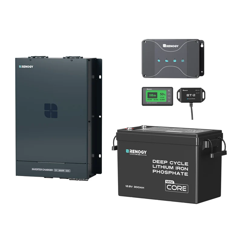 3,84 kWh Kit Énergie Camping-Car | Panneau Solaire 3x200W & 300Ah Batterie Lithium