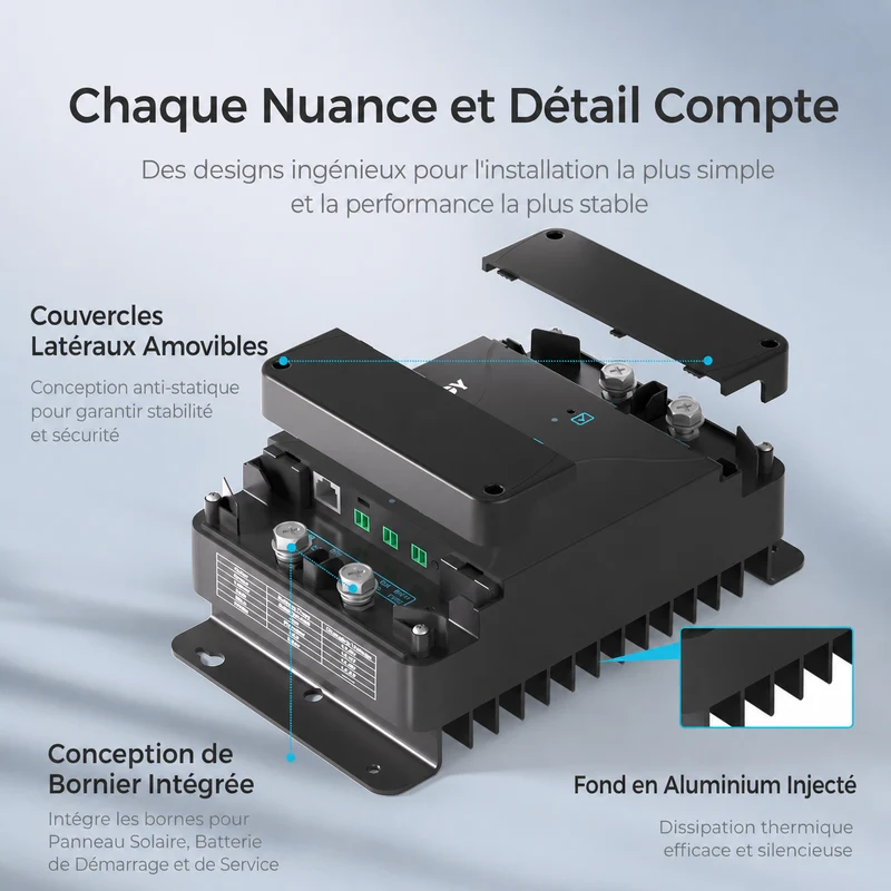 5,12Kwh Kits Système | 12,8V 2×200Ah Pro Batterie Lithium Smart, 3x200W Panneau Solaire