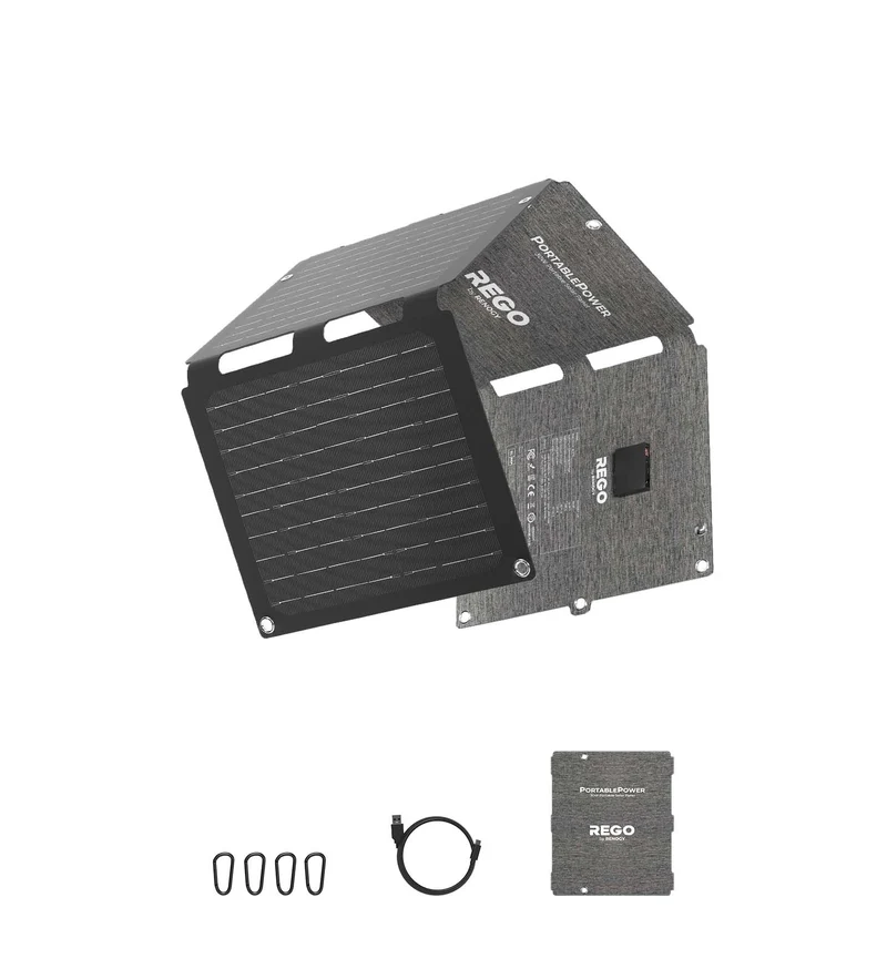 30W Panneau Solaire Portable, Adapté à l'Alimentation Téléphone Directement