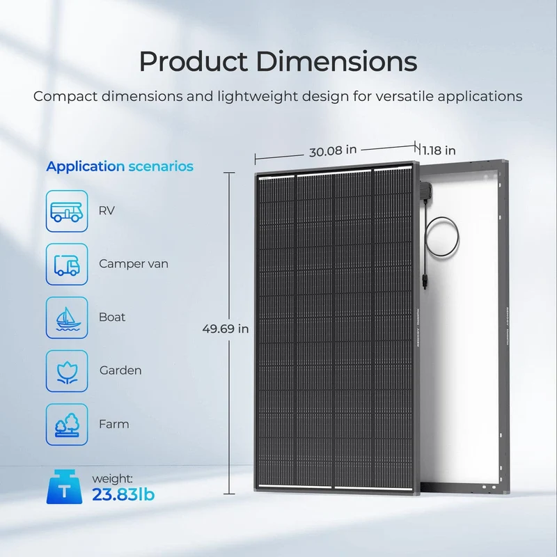 1,28kWh Kits d'Énergie Off-Grid Système | 400W Panneau Solaire, 100Ah Batterie Lithium