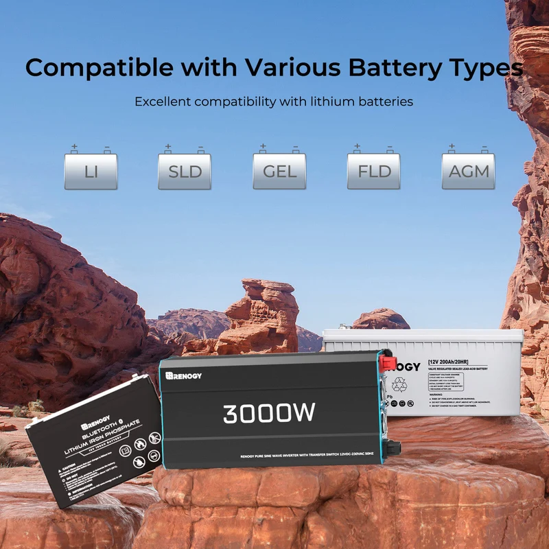 5,12 kWh Kit d'Énergie Solution | Batteries Lithium 2* 200Ah, Camping-Car & Maison