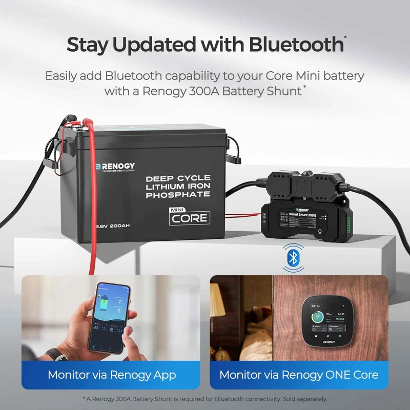 5,12 kWh Kit d'Énergie Solution | Batteries Lithium 2* 200Ah, Camping-Car & Maison