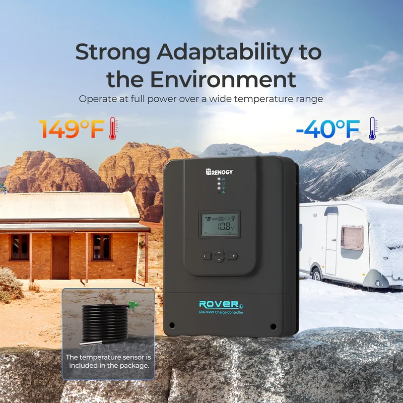 15,36 kWh Kit Énergie Off-Grid Renogy| 3000W Onduleur , 60A MPPT