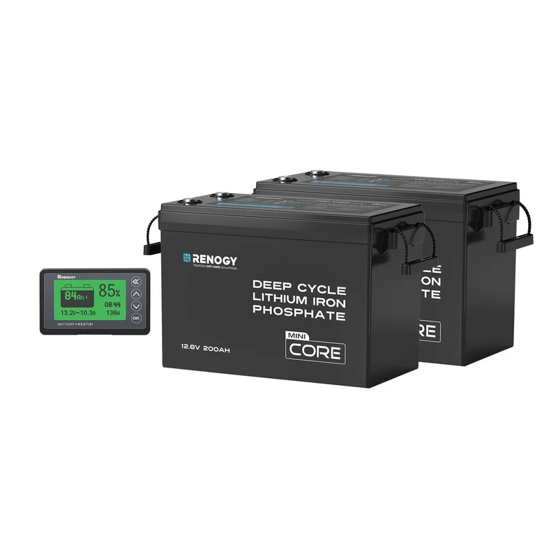 Core Mini – 12,8V 200Ah Batterie Lithium avec Protection Basse Température, Camping-Car, Off-Grid