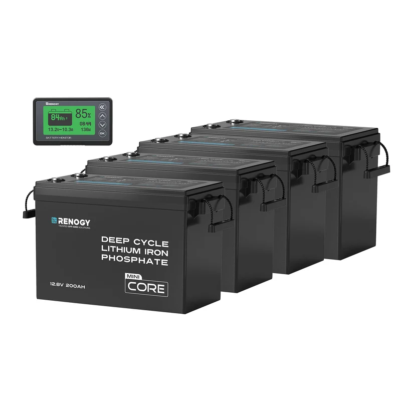 Core Mini – 12,8V 200Ah Batterie Lithium avec Protection Basse Température, Camping-Car, Off-Grid