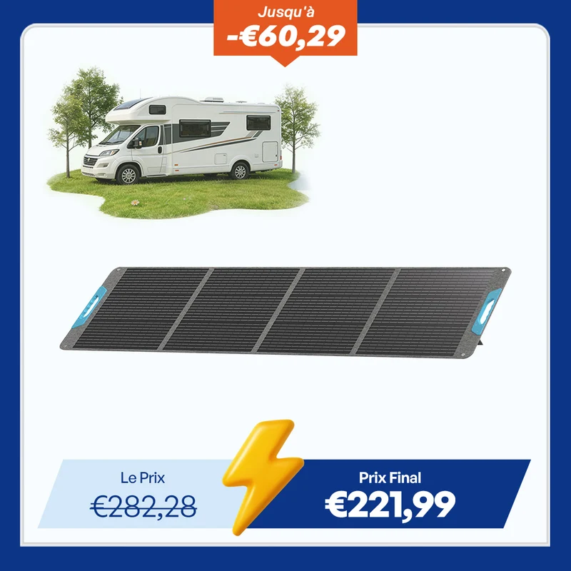 12V 200W Panneau Solaire Portable Nomade
