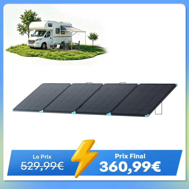 12V 400W Valise Solaire Portable - Légère et Puissante