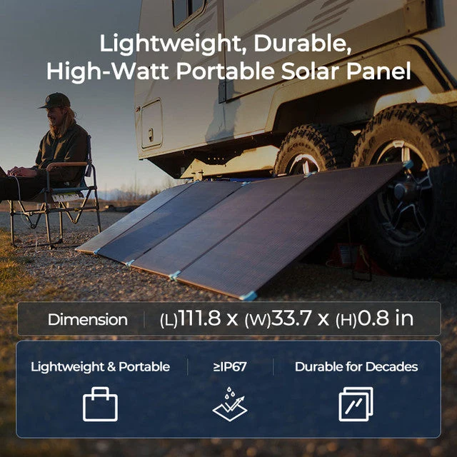 12V 400W Valise Solaire Portable - Légère et Puissante