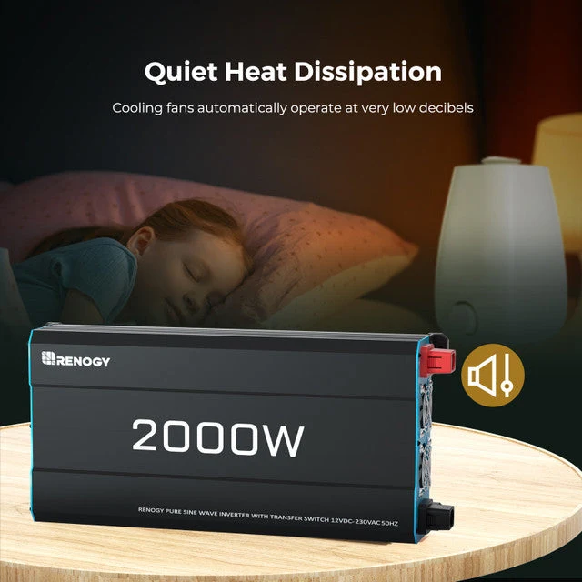 2kWh Énergie de Secours Portable – Panneau Solaire Pliable 400W + Batterie Lithium PRO 12V 200Ah + Onduleur pur sinus 2000W