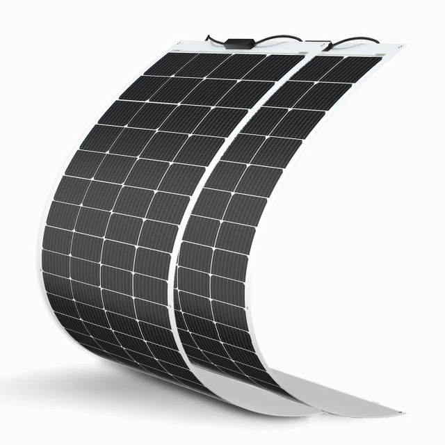 12V 200W Panneau Solaire Souple Flexible Monocristallin pour Camping-Car et Bateau