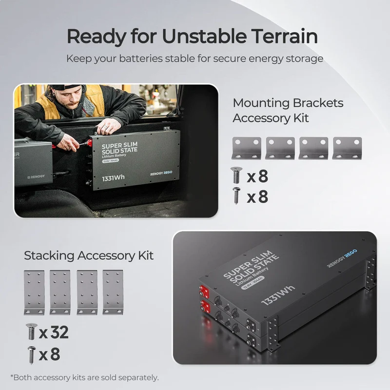 REGO - 12.8V 104Ah Super Slim Lithium Iron Phosphate Battery