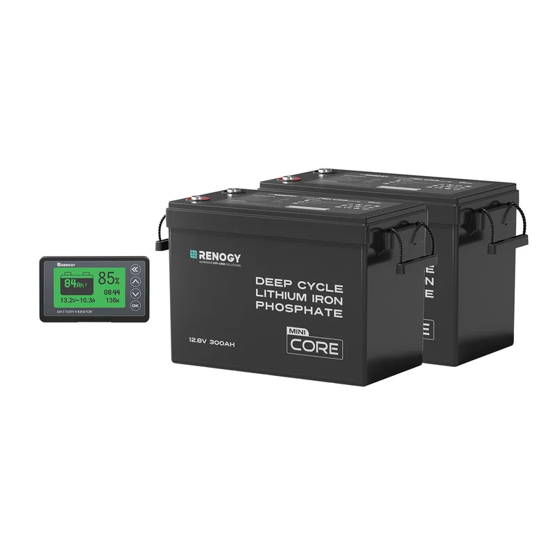 Core Mini - 12,8V 300Ah Batterie Lithium avec BMS, Puissante mais Compacte, Camping-Car, Van et Bateau
