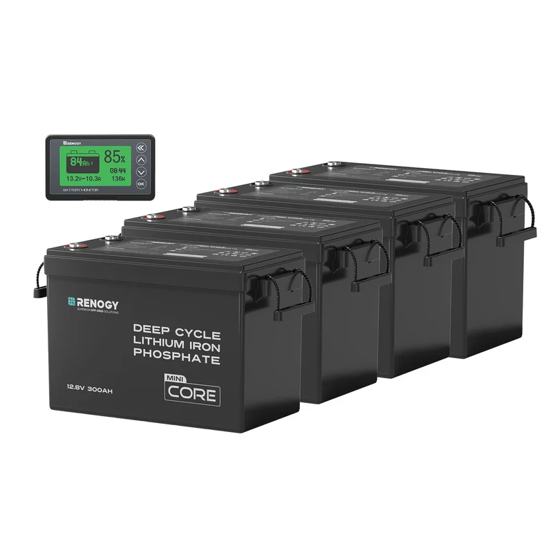 Core Mini - 12,8V 300Ah Batterie Lithium avec BMS, Puissante mais Compacte, Camping-Car, Van et Bateau